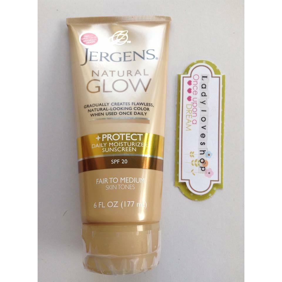 Jergens natural glow 3 protect SPF 20 moisturizer สี fair to medium