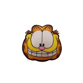 (รีด/เย็บได้) กาฟิว Garfield ป้ายติดเสื้อ logo Embroidered Sew Iron On Patches Badge