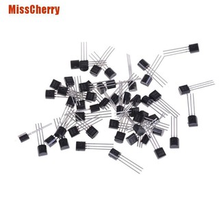 Misscherry ทรานซิสเตอร์แผ่น npn bc 547 b 0 . 1 a / 45 v สีดํา 50 ชิ้น /