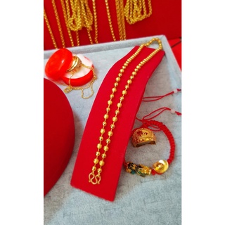 สร้อยคอ ลายไข่ปลาสลับยิงทราย เศษทองเยาวราช หนัก 1 บาท ยาว18นิ้ว งานฝีมือจากช่างเยาวราช รุ่น BM15