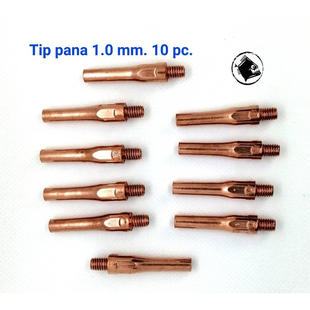 Contact tip pana 1.0 mm. หัวเชื่อม Co2/MIG พานา 10 ตัว ใช้กับ สายเชื่อมไฟฟ้า และ เครื่องเชื่อมไฟฟ้า 