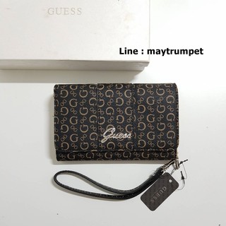 Guess leather wallet กระเป๋าสตางค์ใบกลาง