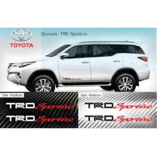 สติ๊กเกอร์ติดรถโตโยต้า  Toyota TRD sportivo