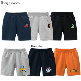 Orangemom Kids Fashion Summer Baby Bottoms Cartoon Aircraft Yellow Navy Baby Boys Children Clothing Pure Cotton Shorts Hot Sale Sports Casual Trousers