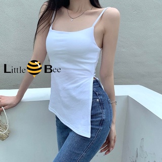 littlebee🍄11059✨พร้อมส่ง✨ เสื้อกล้าม เสื้อสายเดี่ยว สุดเซ็กซี่ เสื้อกล้ามผู้หญิง ผ่าด้านข้าง ตัวยาว เก๋ๆ