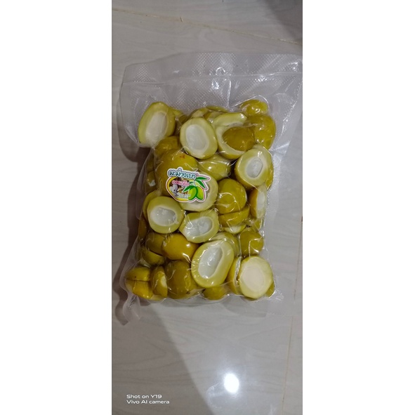 มะม่วงเบาดองเกลือ ขนาด 500 กรัม.  ฟรีพริกเกลือ..สวนธนภัทร - รูปที่ 3