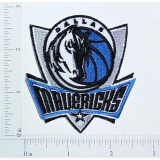 NBA Dallas Mavericks Basketball team sport โลโก้ ดัลลัส มาเวอร์ริกส เอ็นบีเอ บาสเก็ตบอล กีฬา ตัวรีดติดเสื้อ เย็บติดเสื้อ