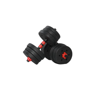 【จัดส่งฟรี】ดัมเบล 20 กิโล ชุดดัมเบลพร้อมบาร์เบล ออกกำลังกาย Adjustable Dumbbell and Barbell Set