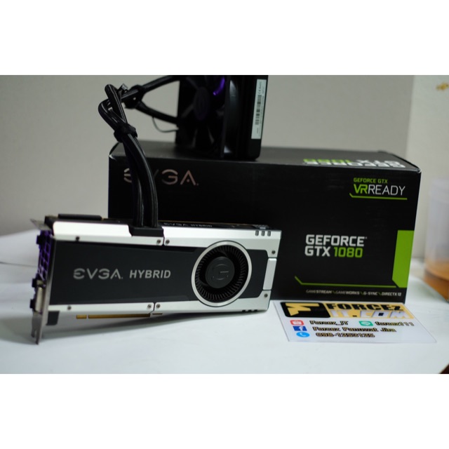 การ์ดจอ 1080 EVGA Hybird พร้อมชุดน้ำปิด