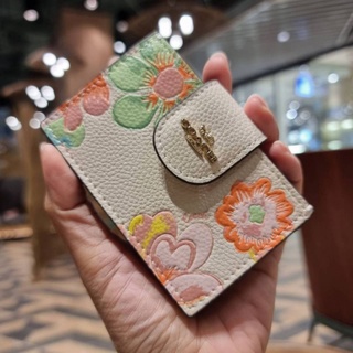 COACH C8325 ACCORDION CARD CASE WITH DREAMY LAND FLORAL PRINT