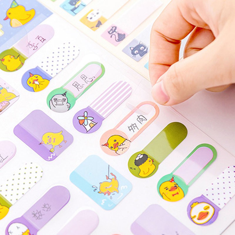 สติกเกอร์ ลายการ์ตูน เขียนข้อความ สำหรับตกแต่งสมุด ไดอารี่