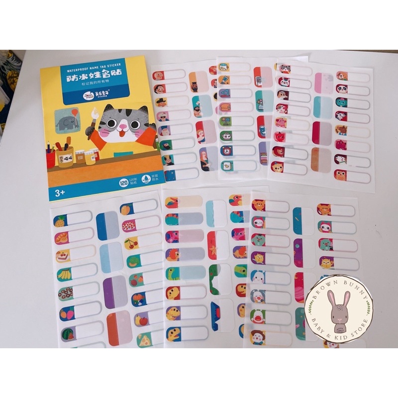 name tag sticker กันน้ำ