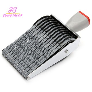 Multipurpose 12 Digit Alphabet Rolling Rubber Stamp English Letter Number Emboss Diy Scrapbooki