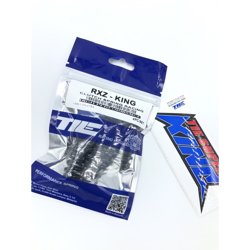 Yamaha RXZ Racing KING Clutch Spring 2.4mm DIA x 15.5mm OD x 39.6mm L 7.9 คอยล์ (4sprngs / 5 สปริง)-