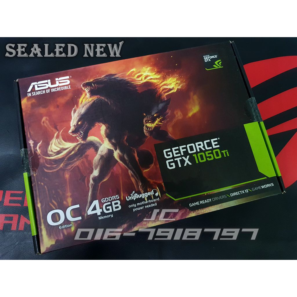 [ซีลใหม่] Asus Cerberus GTX1050Ti 4GB OC Edition