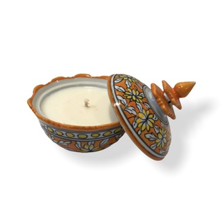 ICONCRAFT THANIYA - Ceramic Candle Chun Chun Size M Color valley / Ginger lemongrass