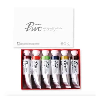 ShinHan PWC 6Tube SET (MAIN B) (S1215152-0006) / เซ็ตสีน้ำเกรด Premium Artist ขนาด 15ml 6 สีหลัก B ShinHan ประเทศเกาหลี