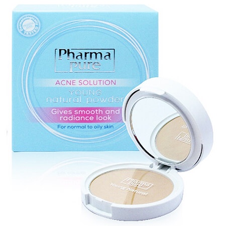 Pharma pure acne solution young natural powder แป้งตลับ  11.5 กรัม Pharmapure #6848 ราคา ถูกที่สุด ดีลบีเคเค แกลเลอรีภาพที่ 3