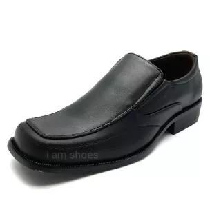 คัชชูหนังชายหัวตัด Baoji และ. Alando สีดำ ไซส์ 39-47