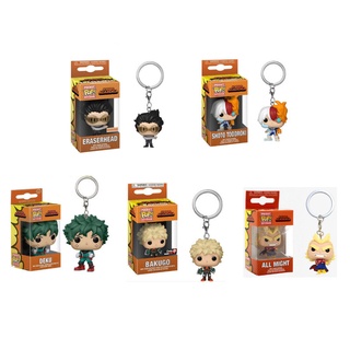 FUNKO &lt;Available&gt; พวงกุญแจฟิกเกอร์ PVC รูปอนิเมะ My Hero Academia Bakugo Deku 1 ชิ้น