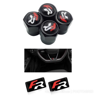 ที่ปิดลมยางโลโก้สำนักแต่ง FR 4ชิ้น+โลโก้3Dแต่งภายใน FR 4ชิ้น ส่งฟรี EMS