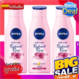 นีเวีย เรเดียนท์ โรส ไวท์ โลชั่น 200 มล. x 3 ขวดNivea Radiant Rose White Lotion 200 ml x 3 bottles