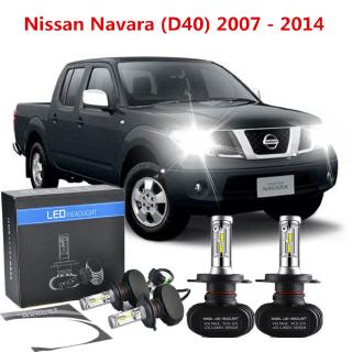 ไฟหน้ารถยนต์ LED H4 สําหรับ Nissan Navara (D40) 2007-2014