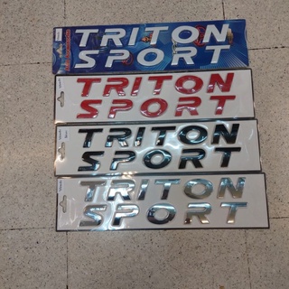 💥โลโก้  TRITON  SPORT โลโก้ติดฝากระโปรงหน้ารถ