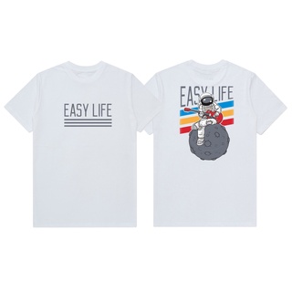 เสื้อยืดผ้าฝ้าย Astronot EASY LIFE เสื้อยืด / เสื้อยืดผู้ชาย / เสื้อยืดผู้ชายสุดเท่ / เสื้อยืดพรีเมี่ยม / เสื้อยืดล่าสุด