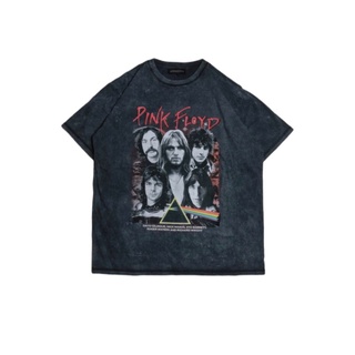 เสื้อยืด โอเวอร์ไซซ์ พิมพ์ลาย VINTAGE PINK FLOYD VNTG STONEWASH เสื้อยืดวงดนตรี