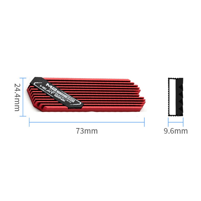 Ah Heatsink NVME PCI-E สําหรับ M 2 2280 SSD Cooling Pad ฮาร์ดดิสก์ฮีทซิงค์ Cooler Therm