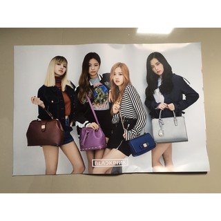 Poster A3 โปสเตอร์รวมBlackpink   มีตำหนิยับ ฉีกขาดบางจุด BP 04