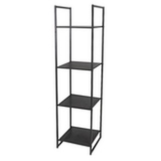 ชั้นวางของ 4 ชั้น V SHELF MA+เหล็กดำ