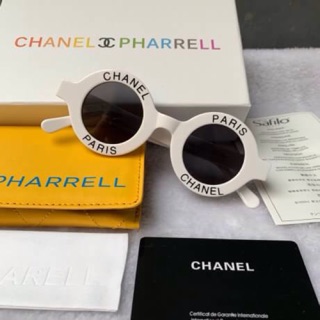 Chanel pharrell งานใหม่ ทรงกลมเกร๋ ( พร้อมส่งสีเหลือง​ สีเดียวคะ)​