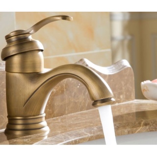 สไตล์ยุโรป อ่างล้างหน้า ทองแดงทั้งหมด แบบร้อนและเย็น ก๊อกน้ำ…