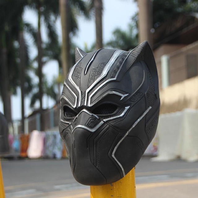 (รอ15-20วัน) 🐆 หน้ากาก แบล็คแพนเธอร์ black panther หน้ากากแฟนซี เสือดำ แบล็คแพนเตอร์ คอสเพลย์ หน้ากากคอส คอส