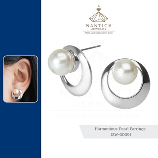 💎👩🏻‍⚕️ [เครื่องประดับ | ปลอดภัย] ต่างหู คนแพ้ง่าย : Harmonious Pearl Earrings (SW-0009) Nantich Jewelry