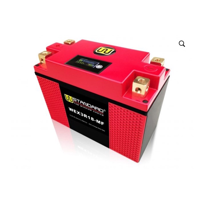 แบตเตอรี่ สำหรับรถจักรยานยนต์ E-LITHIUM WEX3R18-MF W-STANDARD