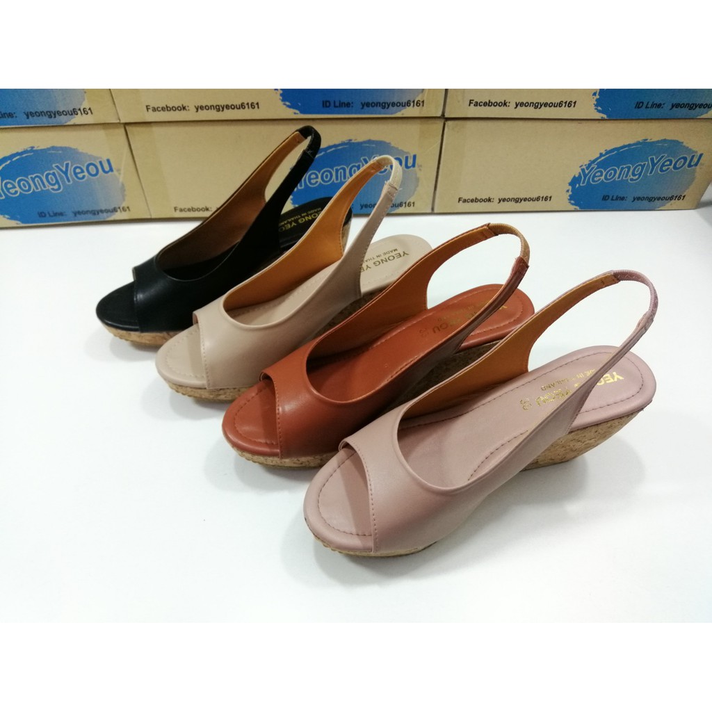 lin lin big shop รองเท้าแตะแฟชั่นส้นเตารีดแบบหนีบ รหัส​yy2464