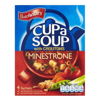 Batchelors Cup A Soup Gran Miniestrone 99g  แบทเชลอร์คัพ A ซุปแกรนมินิเอสโตรเน่ 99 กรัม