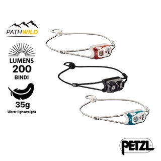 ไฟฉายคาดหัว เล็กจิ๋ว น้ำหนักเบา PETZL BINDI HEADLAMP 200 LUMEN