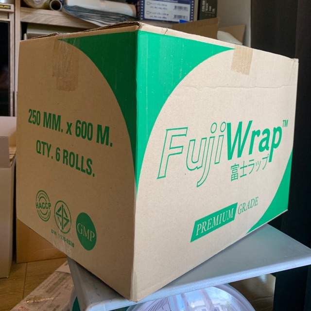 ฟิล์มถนอมอาหาร fuji wrap 10,12นิ้ว 600เมตร 9,11 ไมครอน ยกลัง