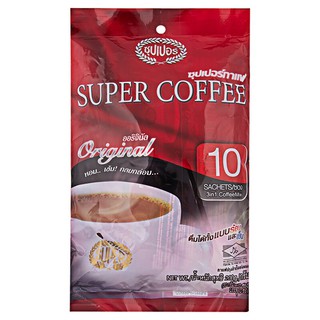 ซุปเปอร์คอฟฟี่มิกซ์กาแฟปรุงสำเร็จชนิดผง 20กรัม แพค 10 Super Coffee Mix Instant Coffee Mix Powder 20g.Pack 10