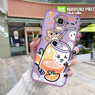 สําหรับ Samsung Galaxy J6 2018 เคส ดีไซน์ใหม่ บาง แฟชั่น หมี กันกระแทก ขอบสี่เหลี่ยม เคสแบบเต็ม เคสป้องกันกล้อง แองเจิลอาย