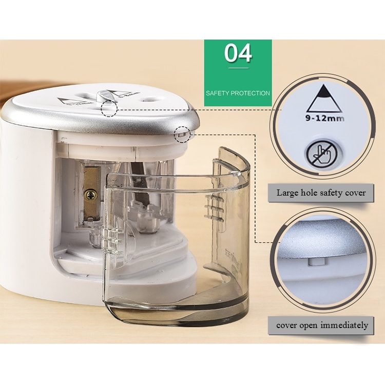 กบเหลา กบเหลาดินสอไฟฟ้าอัตโนมัติ มีประกัน มีอะไหล่ ส่งจากไทย กบเหลาดินสอไฟฟ้า 1 รู 2 รู  มี 3 สี เหลาดินสอ ee ได้ง่าย