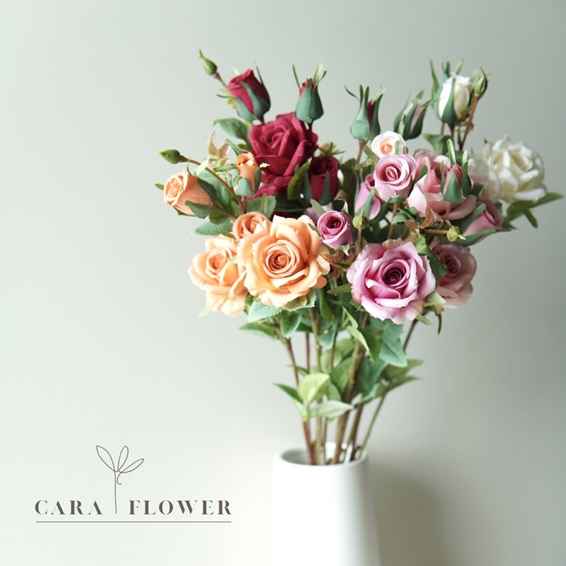 Flowers 125 บาท Osiana Rose | ดอกกุหลาบปลอม ดอกไม้ปลอม เหมือนจริง ไว้ตกแต่งบ้าน (R05) [พร้อมส่ง] Home & Living