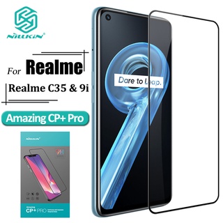 Nillkin กระจกนิรภัยกันรอยหน้าจอ กันแสงสะท้อน กันระเบิด แบบเต็มจอ สําหรับ Realme C35 9i CP+ Pro