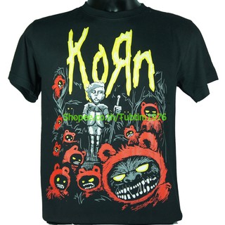 เสื้อยืดสุดเท่เสื้อวง Korn เสื้อวงดังๆ วินเทจ เสื้อวินเทจ คอร์น KON700Sto5XL