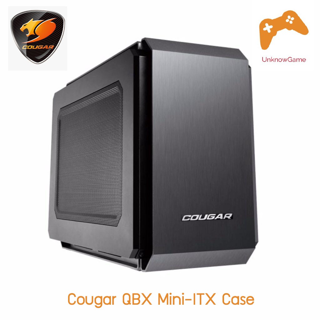 เคสคอม Cougar QBX Mini-ITX Case รองรับ PSU ATX การ์ดจอความยาวสูงสุด 350mm ใช้กับ RTX 3080/3070 ได้ -