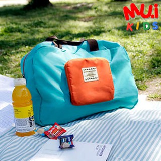 muikid กระเป๋าสไตล์เกาหลี ใบใหญ่ น้ำหนักเบา พกพาสะดวก กันน้ำ พับเก็บได้